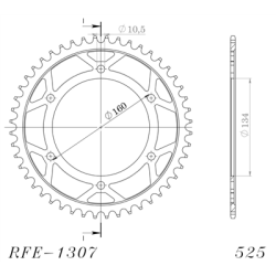 SUPERSPROX RFE-1307:45-BLK ZĘBATKA TYŁ JTR1307.45-32867