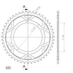 SUPERSPROX RFE-1307:46-BLK ZĘBATKA TYŁ JTR1307.46-32872