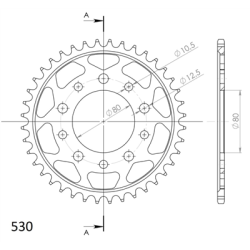 SUPERSPROX RFE-1334:40-BLK ZĘBATKA TYŁ JTR1334.40-32922