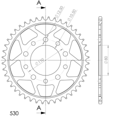 SUPERSPROX RFE-1334:44-BLK ZĘBATKA TYŁ JTR1334.44-32944