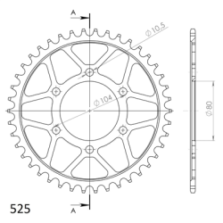 SUPERSPROX RFE-1489:42-BLK ZĘBATKA TYŁ JTR1489.42-33014