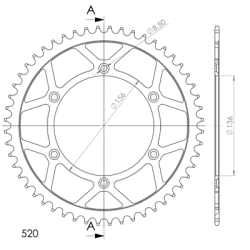 SUPERSPROX RFE-1512:52-BLK ZĘBATKA TYŁ JTR822.52-33099
