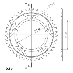 SUPERSPROX RFE-1792:41-BLK ZĘBATKA TYŁ JTR1792.41-33129