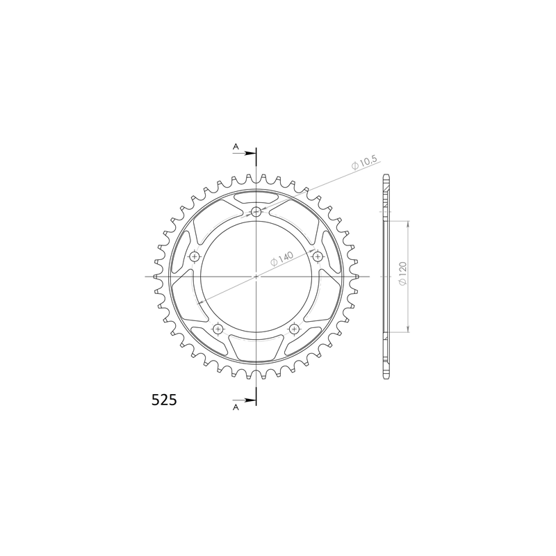 SUPERSPROX RFE-1792:42-BLK ZĘBATKA TYŁ JTR1792.42-33134