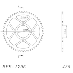 SUPERSPROX RFE-1796:49-BLK ZĘBATKA TYŁ JTR1796.49-33179