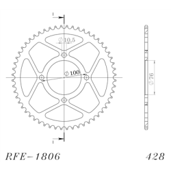 SUPERSPROX RFE-1806:56-BLK ZĘBATKA TYŁ JTR1806.56-33224
