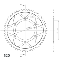 SUPERSPROX RFE-210:50-BLK ZĘBATKA TYŁ JTR210.50-33344