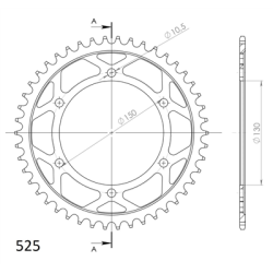 SUPERSPROX RFE-300:46-BLK ZĘBATKA TYŁ JTR300.46-33578