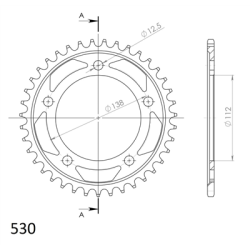 SUPERSPROX RFE-302:39-BLK ZĘBATKA TYŁ JTR302.39-33611