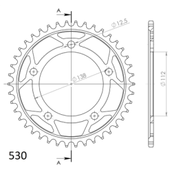 SUPERSPROX RFE-302:42-BLK ZĘBATKA TYŁ JTR302.42-33621
