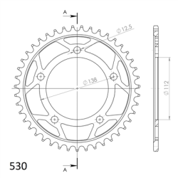 SUPERSPROX RFE-302:43-BLK ZĘBATKA TYŁ JTR302.43-33626