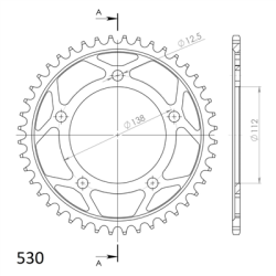 SUPERSPROX RFE-302:44-BLK ZĘBATKA TYŁ JTR302.44-33631