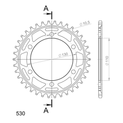 SUPERSPROX RFE-479:38-BLK ZĘBATKA TYŁ JTR479.38-33741