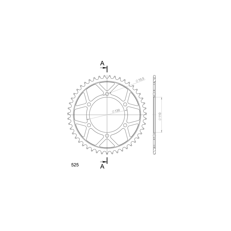 SUPERSPROX RFE-480:47-BLK ZĘBATKA TYŁ JTR1876.47-33811