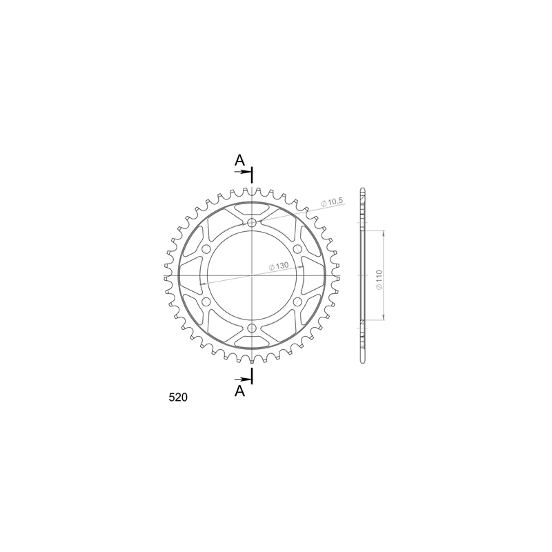 SUPERSPROX RFE-486:41-BLK ZĘBATKA TYŁ JTR486.41-33821