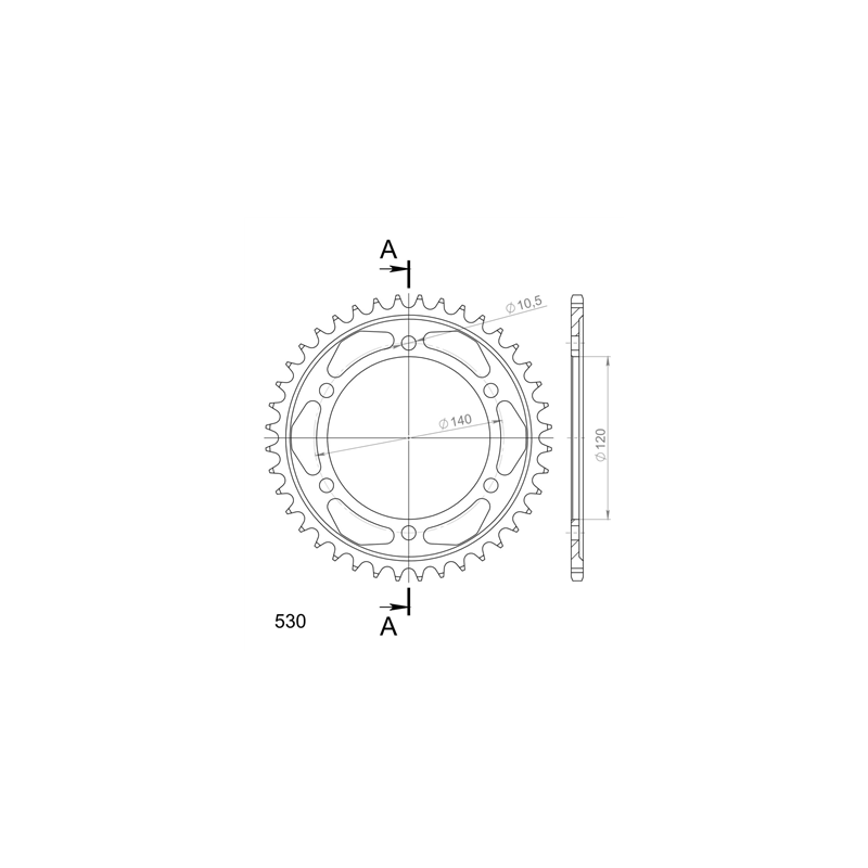 SUPERSPROX RFE-499:40-BLK ZĘBATKA TYŁ JTR499.40-33951