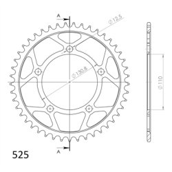 SUPERSPROX RFE-7:45-BLK ZĘBATKA TYŁ JTR7.45-34036