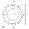 SUPERSPROX RFE-702:40-BLK ZĘBATKA TYŁ JTR702.40-34061