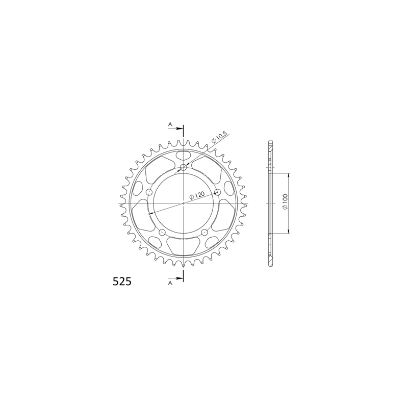SUPERSPROX RFE-7026:40-BLK ZĘBATKA TYŁ JTR713.40-66633