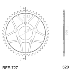 SUPERSPROX RFE-727:45-BLK ZĘBATKA TYŁ-43269