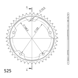 SUPERSPROX RFE-795:44-BLK ZĘBATKA TYŁ-42859