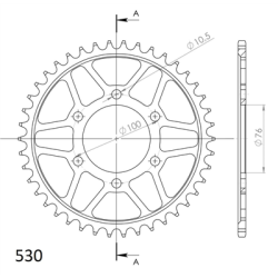 SUPERSPROX RFE-816:42-BLK ZĘBATKA TYŁ JTR816.42-34226
