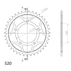 SUPERSPROX RFE-823:39-BLK ZĘBATKA TYŁ JTR823.39-34256