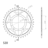 SUPERSPROX RFE-823:39-BLK ZĘBATKA TYŁ JTR823.39-34256