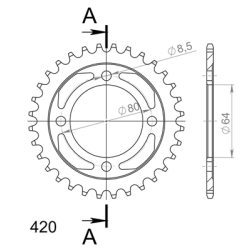 SUPERSPROX RFE-834:32-BLK ZĘBATKA TYŁ JTR834.32-34326