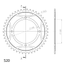 SUPERSPROX RFE-857:45-BLK ZĘBATKA TYŁ JTR857.45-34456