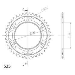 SUPERSPROX RFE-899:42-BLK ZĘBATKA TYŁ JTR899.42-34564