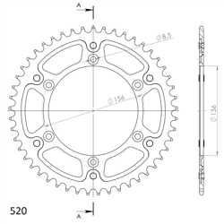 SUPERSPROX RST-1512:49-GLD ZĘBATKA TYŁ JTR822.49-56964