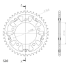 SUPERSPROX RST-302:43-RED ZĘBATKA TYŁ JTR302.43-57026