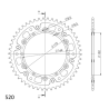 SUPERSPROX RST-853:50-GLD ZĘBATKA TYŁ JTR853.50-57101