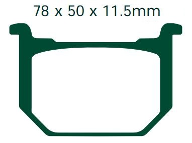 NHC S3015-AK150 KLOCKI HAMULCOWE (zamiennik EBC FA51)-1581
