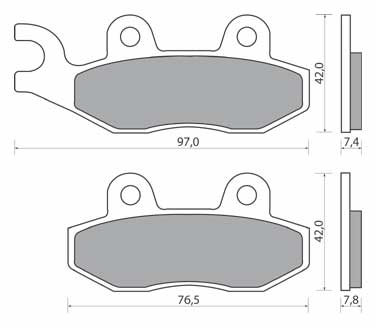 NHC S3031-CU1 KLOCKI HAMULCOWE (zamiennik EBC FA135)-18560