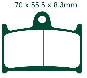 NHC S3033-AK150 KLOCKI HAMULCOWE (zamiennik EBC FA236 FA145)-1597