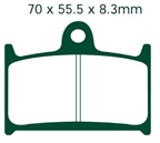 NHC S3033-AK150 KLOCKI HAMULCOWE (zamiennik EBC FA236 FA145)
