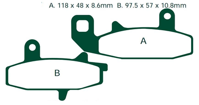NHC S3039-AK150 KLOCKI HAMULCOWE (zamiennik EBC FA147)-1599