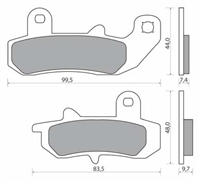 NHC S3040-AK150 KLOCKI HAMULCOWE (zamiennik EBC FA157)-1601