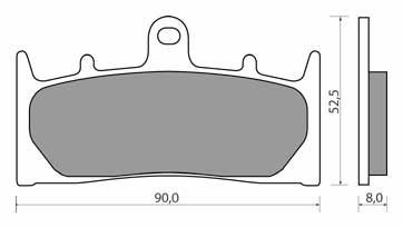 NHC S3044-AK150 KLOCKI HAMULCOWE (zamiennik EBC FA188)-1603
