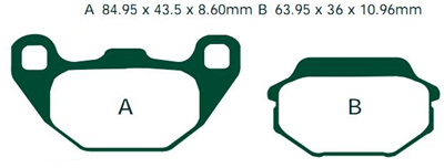 EBC SFA305 KLOCKI HAMULCOWE FA305-1648