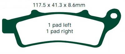 EBC SFA324 KLOCKI HAMULCOWE FA324-1654