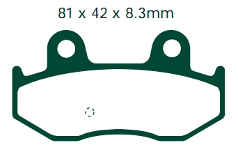 EBC SFA411 KLOCKI HAMULCOWE FA411-10857