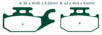 EBC SFA413 KLOCKI HAMULCOWE FA413-1666