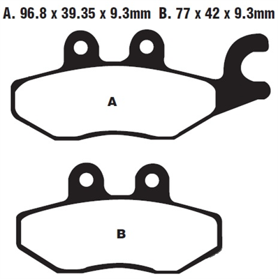 EBC SFA418 KLOCKI HAMULCOWE FA418-1751
