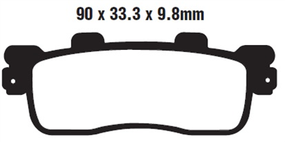 EBC SFA498 KLOCKI HAMULCOWE FA498-1674