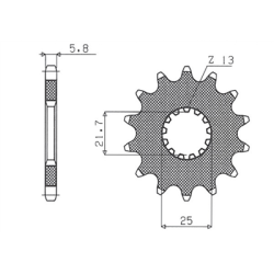 SUNSTAR SUNF325-14 ZĘBATKA PRZÓD JTF565.14-51437