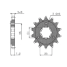 SUNSTAR SUNF335-16 ZĘBATKA PRZÓD JTF437.16-51444