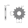 SUNSTAR SUNF345-13 ZĘBATKA PRZÓD JTF564.13-51447